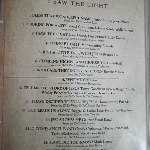 Gaither Homecoming Classics DVDs The Uncloudy Day & I Saw the Light - Picture 5 of 8